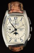 Longines Evidenza triple calendar chronograph gentleman's automatic wristwatch ref. L2.688.4 with
