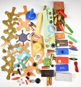 A large collection of sewing, needlework and embroidery related items including Bakelite or early