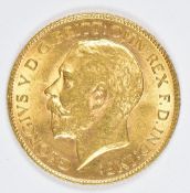 1911 George V gold half sovereign