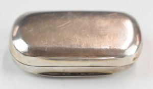 Georgian hallmarked silver vinaigrette, with pierced inner cover and gilt interior, Birmingham 1810,