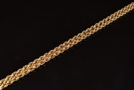 A 9ct gold rope twist necklace, 7.4g