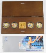 Royal Mint 2002 Manchester Commonwealth Games silver piedfort collection, with certificate