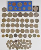 1935 George V 'Rocking Horse' crown, two 1951 Festival of Britain crowns, a quantity of Elizabeth II