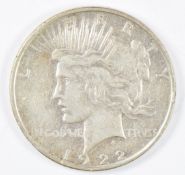 1922 USA Peace Dollar, Denver Mint