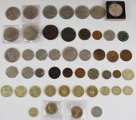 A collection of largely UK coinage comprising six Tercentenary £2 coins, modern crowns, George III