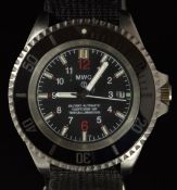 Military Watch Company (MWC) gentleman's military diver's automatic wristwatch with date aperture,