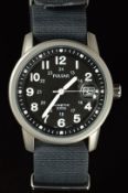 Pulsar Kinetic military style gentleman’s wristwatch ref. YT57-X0 with date aperture, luminous hands