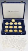Westminster Coins Queen Elizabeth and The Queen Mother coin collection comprising thirteen silver