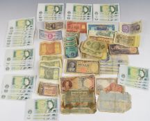 Thirty six near uncirculated Somerset £1 notes including ten consecutive examples, pairs and