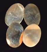 A pair of 9ct gold cufflinks, 7.1g