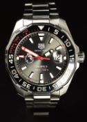 Tag Heuer Match Timer gentleman's automatic wristwatch ref. WAY201D with date aperture, luminous