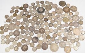 Approximately 387g of pre-1920 UK silver coinage