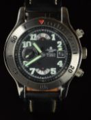 Aeromatic Disc Calendar gentleman's automatic wristwatch ref. A1226 with luminous hands and Arabic