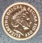 2015 Queen Elizabeth II gold full sovereign