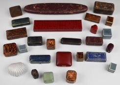 Jewellery boxes including Mappin & Webb, Grenfell, 'Frazier & Co, Hyde Park' ring box, heart