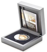 Hattons of London 2018 gold proof £5 coin to commemorate Queen Elizabeth II Sapphire Jubilee of