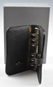 Mulberry embossed leather planner in box, new and unused