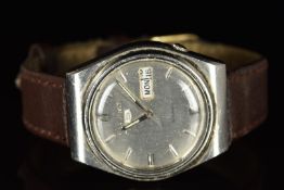 Seiko 5 gentleman's automatic wristwatch ref.6309-8830 with day and date aperture, luminous hands,