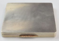 Garrard & Co Ltd hallmarked silver cigarette case with engine turned decoration, Birmingham 1960,