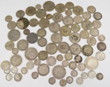 Approximately 360g of pre-1947 and approximately 114g of pre-1920 UK silver coinage