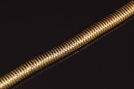 A c1900 15ct gold articulated necklace or collarette, 26.8g