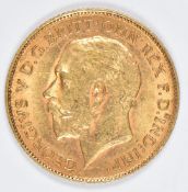 1911 George V gold half sovereign