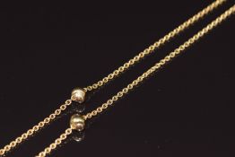 Cartier 18ct gold chain made up of oval and knotted links, 28.8g