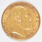 1906 Edward VII gold half sovereign