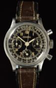 Consul military style gentleman's chronograph wristwatch with luminous hands and Arabic numerals,