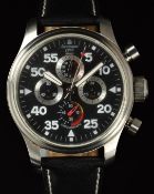 Aeromatic Military Aviator Observer gentleman's chronograph wristwatch ref A1235 with luminous