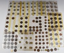 A collection of largely UK coinage George III onwards, with silver content, together with a 9ct gold