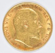 1910 Edward VII gold half sovereign