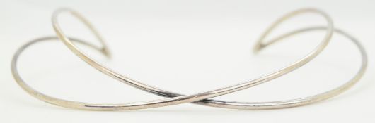 Georg Jensen silver necklace model no 554, in original case and outer box