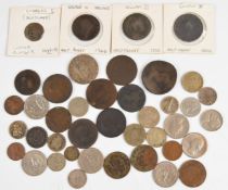 William III, Georgian and later British, Commonwealth and foreign coins, to include William III 1700