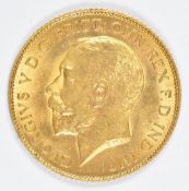 1915 George V gold half sovereign