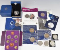Royal Mint cased silver £5 coin commemorating HM Queen Elizabeth II Diamond Jubilee, a collection of