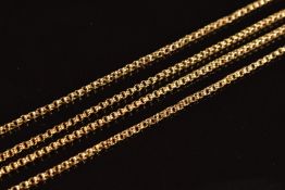 A c1920 9ct gold necklace, 6.7g