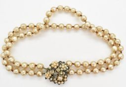 Robert de Mario for Miriam Maskell faux pearl necklace