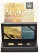 Hattons of London 2020 three coin proof gold sovereign set to commemorate the 400th Anniversary of