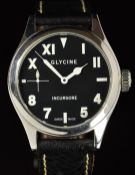 Glycine Incursore gentleman's wristwatch ref. 3762 with subsidiary seconds dial, luminous hands,