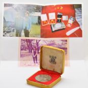 Bhutan silver 3 Rupee coin. Given by the King of Bhutan to the vendor when she took him on safari,