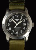 Traser Classic military style gentleman's automatic wristwatch with date aperture, luminous hands,