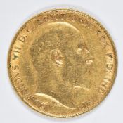 1902 Edward VII gold half sovereign