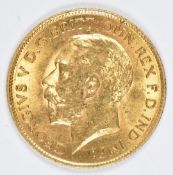 1912 George V gold half sovereign