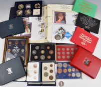 Collection of Royal Mint year packs 1983, 1984, 1986 and 1997, Coinage of Great Britain packs,