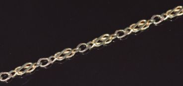 A 9ct gold bracelet, 4.9g 20cm