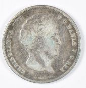 1847 Christiansus VIII King of Denmark of the Goths and the Wens, reverse shield with Danish Arms