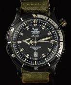 Vostok Anchar K-162 Submarine gentleman's automatic diver's style wristwatch with date aperture,