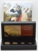 Hattons of London 2021 four coin proof gold sovereign set commemorating the 200th Anniversary of the