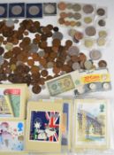 A collection of UK coinage with some modern crowns, single metal £2 including Tercentenary, some